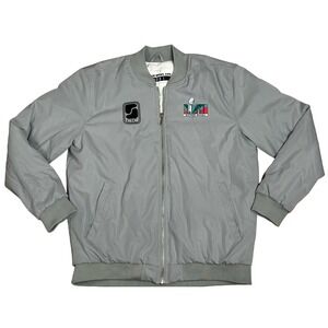 Super Bowl LVII 2023 STAFF Guest Services Full Zip Jacket Gray Unisex Large NFL